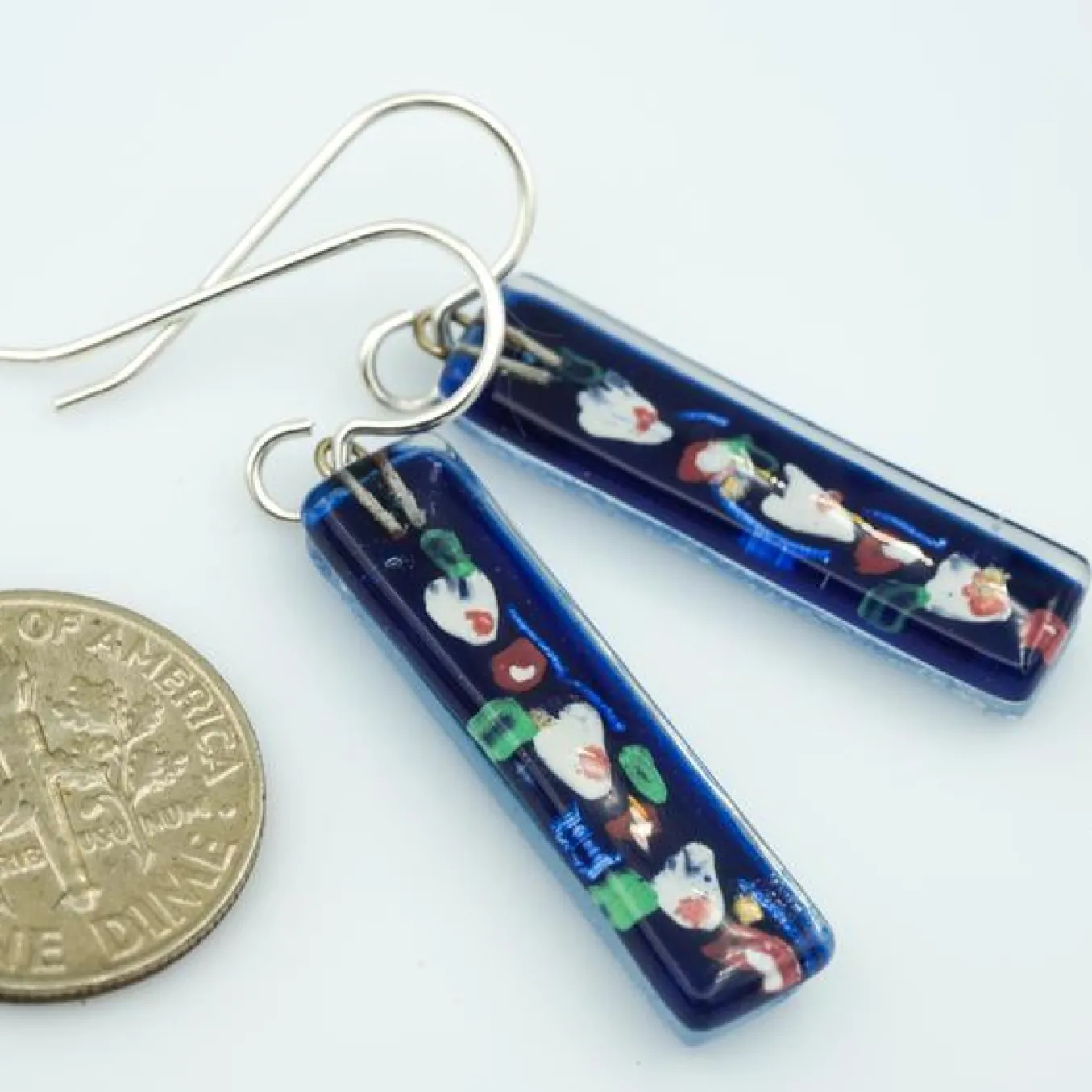Momo. Earrings. Cherry Blossoms Medium Bars.