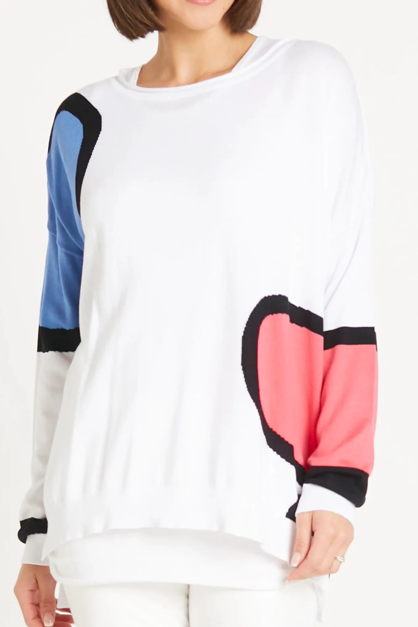 Planet. Pima Cotton Lava Lamp Crewneck Sweater.