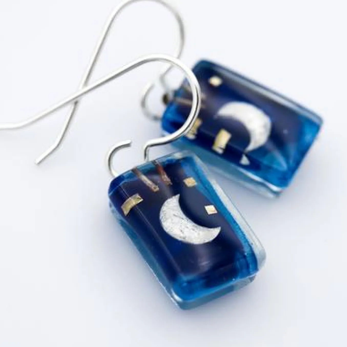 Momo. Earrings. Blue Moon Drops.